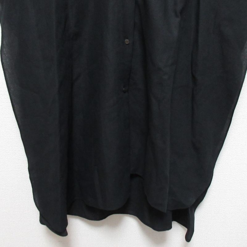 Loewe Pauraz Ibiza Cotton Linen Sleeveless Oversize D Blouse Size S Black