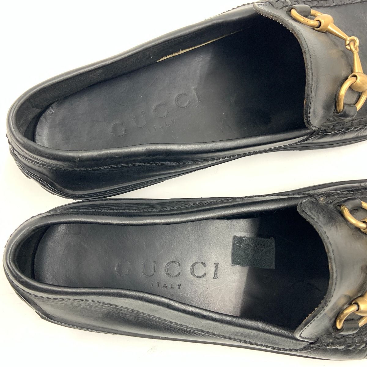 Gucci Horsebit Leather Loafers Black
