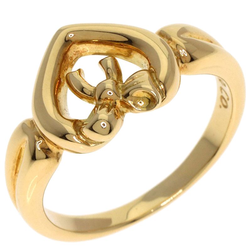 Tiffany & Co Tiffany & Co Ribbon Heart Ring - Ring 18K Yellow Gold Ladies