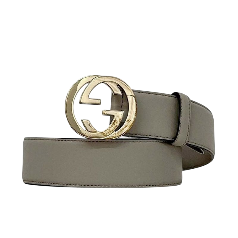 Gucci Belt Grey Interlocking 546386 Ap00g 85