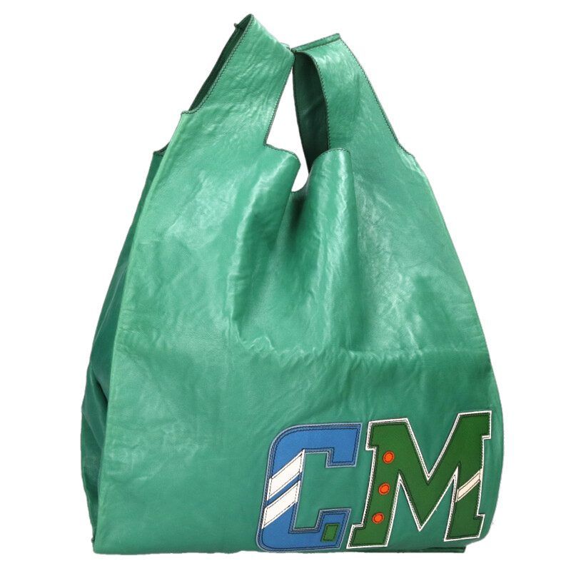 Prada Initial Patch Nappa Leather Tote Bag Men's