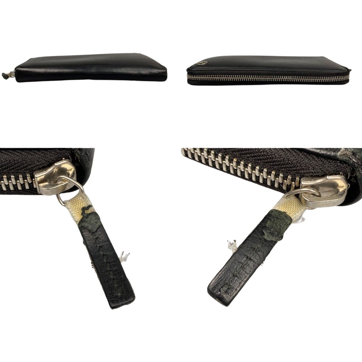 Gucci Round Zipper Long Wallet Interlocking G Shape Softening Yes