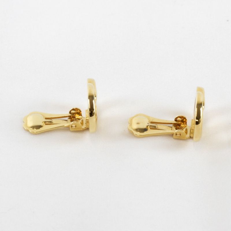 Christian Dior Logo Earrings