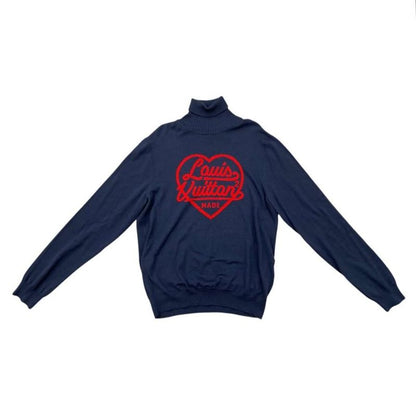 Louis Vuitton X Nigo Sweater Intarsia Heart Logo Turtleneck Knit Rm221m Zll