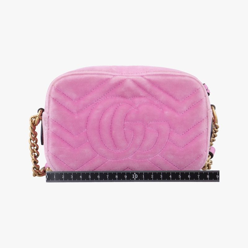 Guccigg Marmont Pink Velour 448065 C02882616