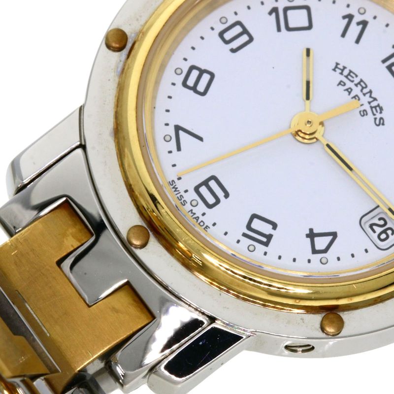 Hermes Cl4220 Clipper Watch SS Ssxgp Ladies