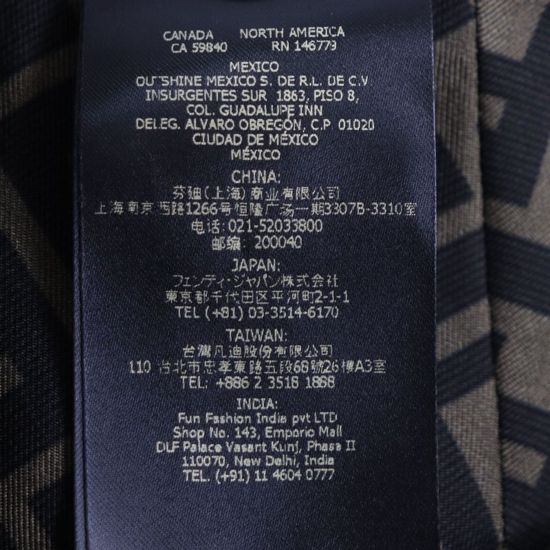  Fendi Versace Fendi Versace Fxq698 Total Pattern Zucca Pattern FF Logo