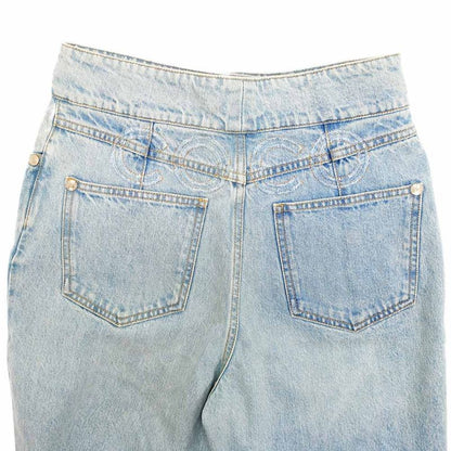 Chanel COCO Denim Pants Size 40 Coco Mark Trousers P63278v48900