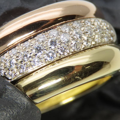 Cartier Ring Mobilis 52 18K Pink Gold 18K Yellow Gold 18K White Gold Approx