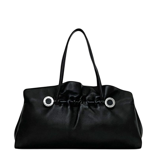 Bulgari Tote Bag Twist Bag Black Bulgari SAP