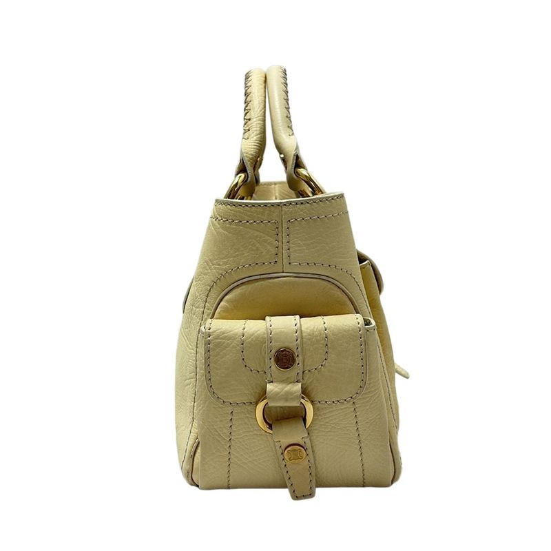 Celine Tote Boogie Bag Light Yellow Leather
