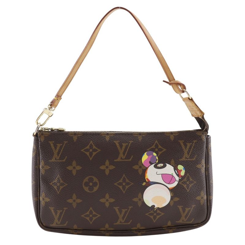 Louis Vuitton Pochette Accessoire Panda M51981 Monogram Canvas Brown Vi1004