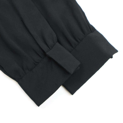 Celine High Neck Silk Pullover Shirt Blouse 2b112008d Black 34