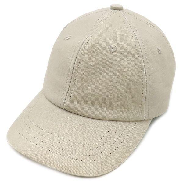 Bottega Veneta Cap Chino Print Nubuckles Cles Leather Light Beige S Hat Light