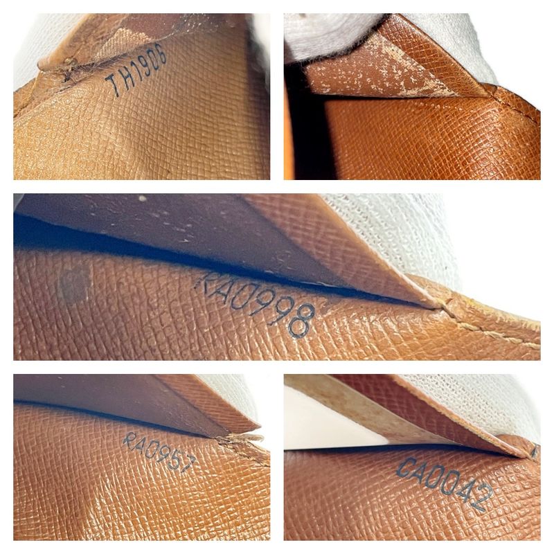 Louis Vuitton Monogram PVC Wallet Set of 5 Brown 411882 Trifold Wallets