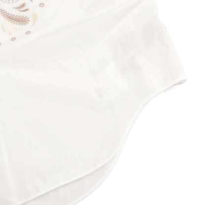 Hermes 25ss Embroidery Wide Blouse Shirt H5e3616da White 38