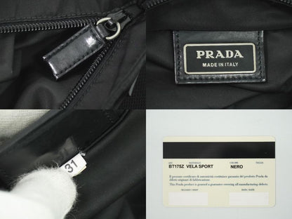 Authentic Prada Nylon Shoulder Bag Pochette Black Bag Pre-owned [follow-up