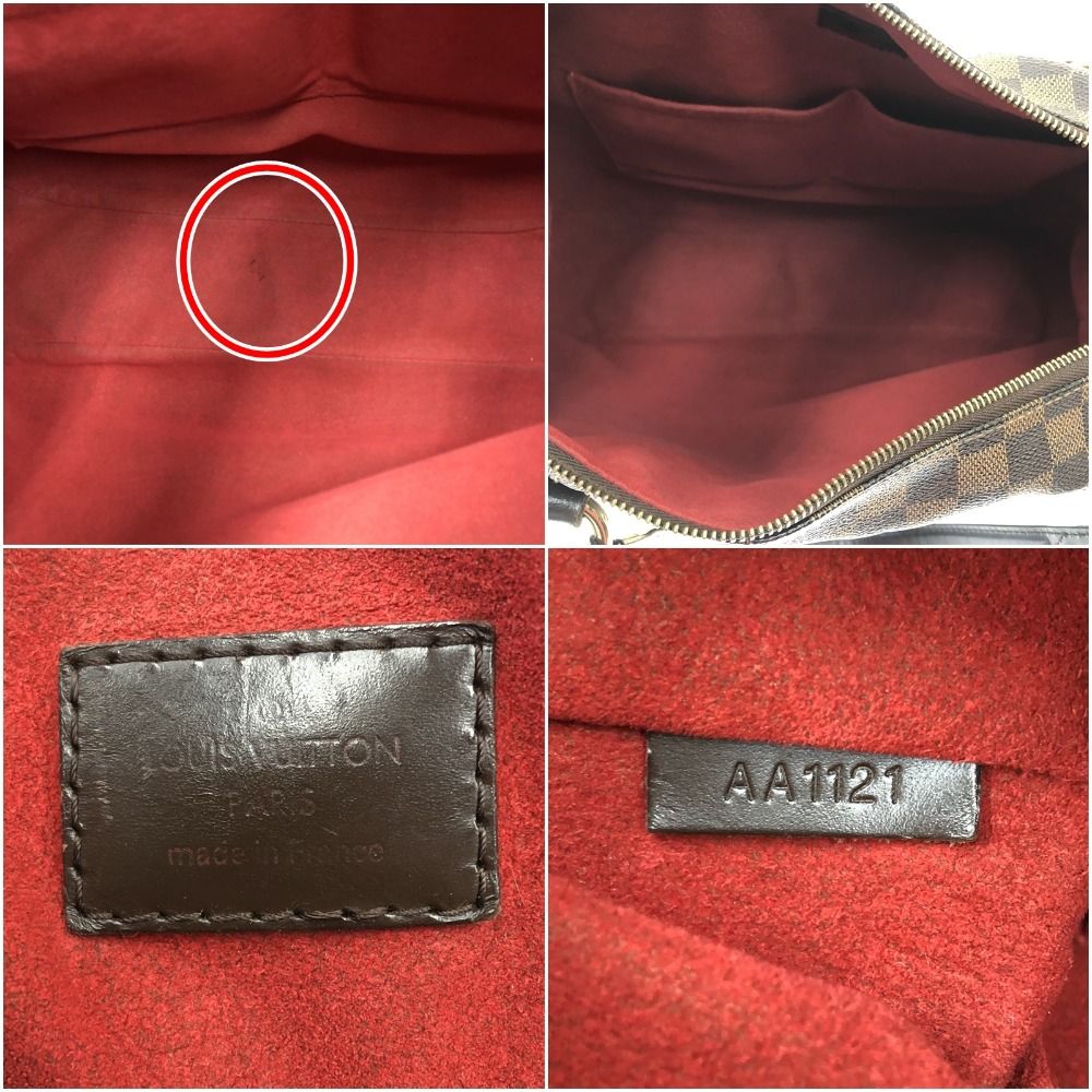 Louis Vuitton Damier Ebene Evora MM N41131 Brown