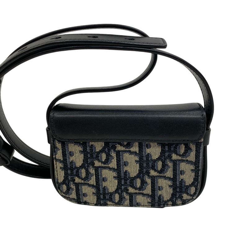 Dior Oblique Dior Lock Shoulder Bag Black Women