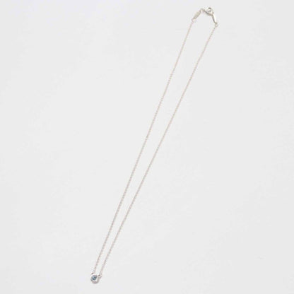 Tiffany & Co Colored Visor Yard Necklace Sv925 Aquamarine Silver