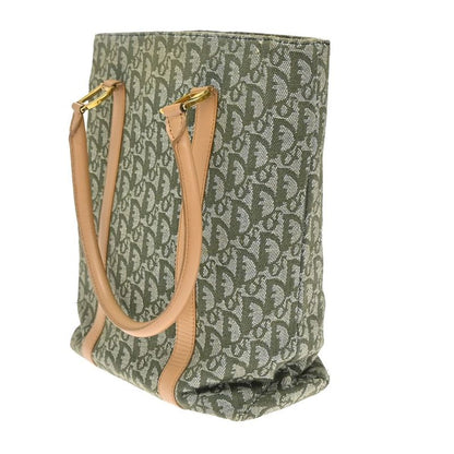 Christian DIOR Shoulder Tote Leather Canvas Leather 85kb001