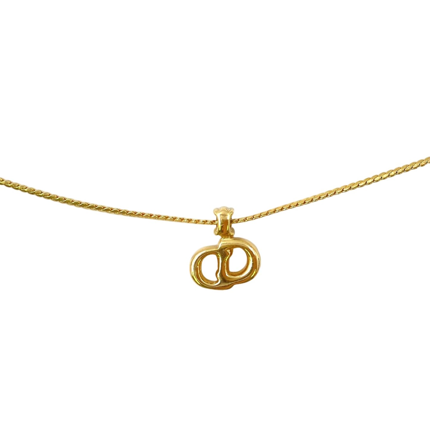 Dior Cdlogo Gold Plated Necklace — view 2