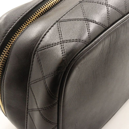 Chanel Vanity Bicolore Handbag Lambskin Black Ladies Pouch