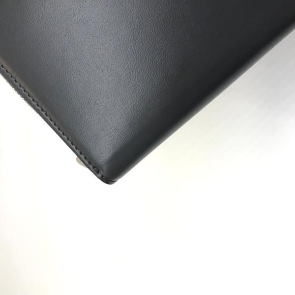 Saint Laurent Leather Logo Bifold Compact Wallet Zippy Gray