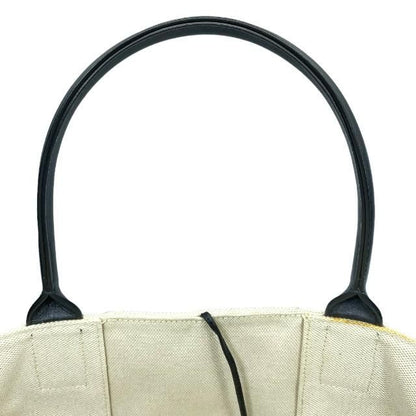 Bottega Veneta Arco Tote Handbag Intrecciato Handbag Canvas Leather White Black