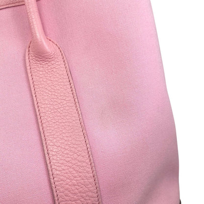 Hermes Tote Bag Garden Party PM Engraved □M Negonda Toile Offiche Pink Hermes