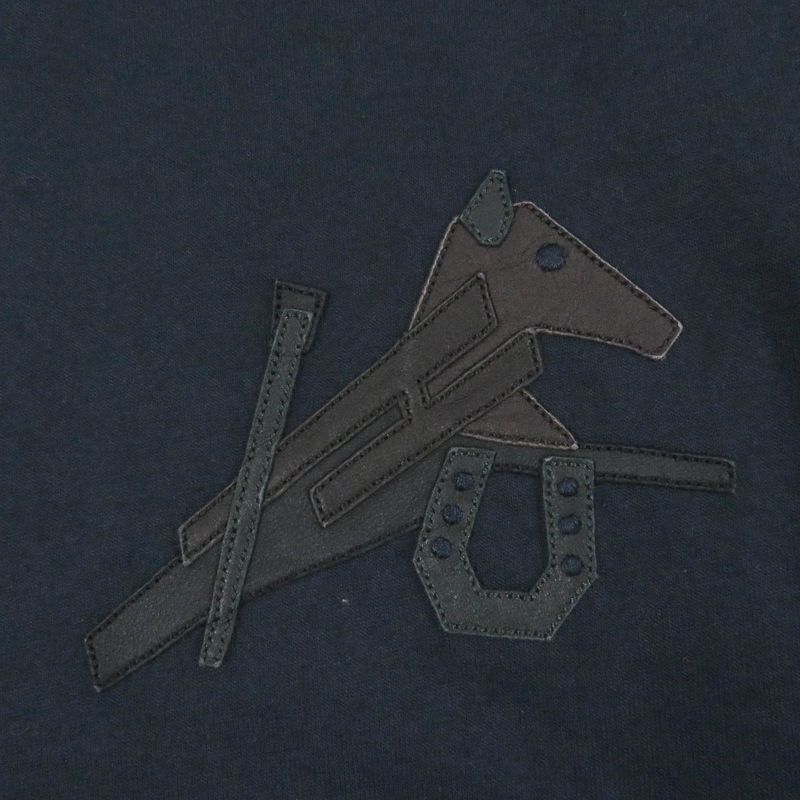 Hermes 22SS Puzzle Esquettre Cotton Sheepskin Crew Neck Short Sleeve T-shirt