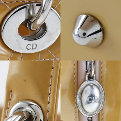 Christian Dior Lady Dior 09-bo-0174 Patent Leather Women's Handbag