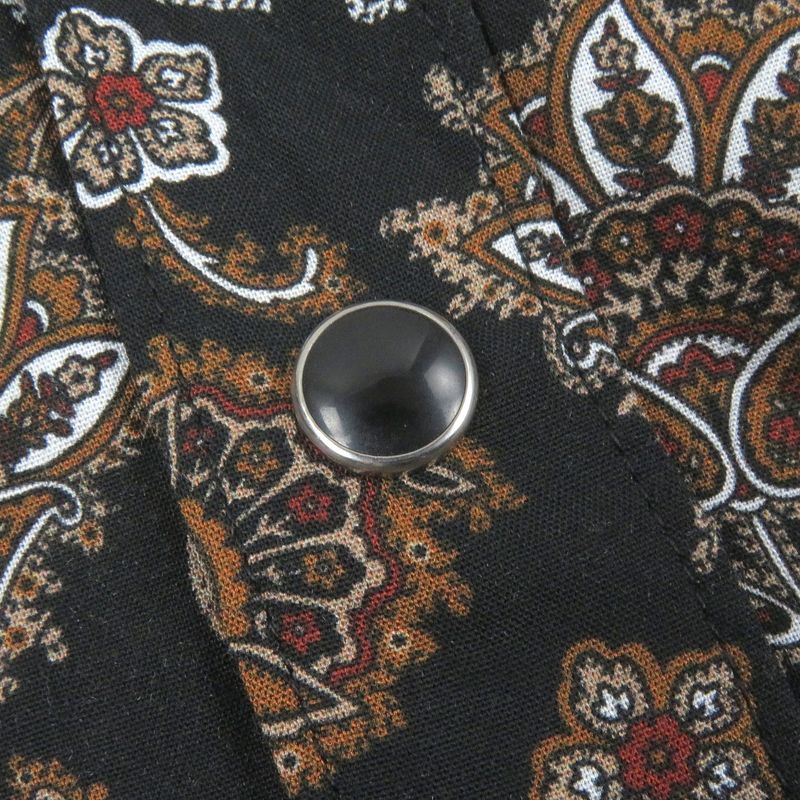 Celine 20AW 2c143428k Paisley Allover Long Sleeve Long Sleeve Shirt Black 38