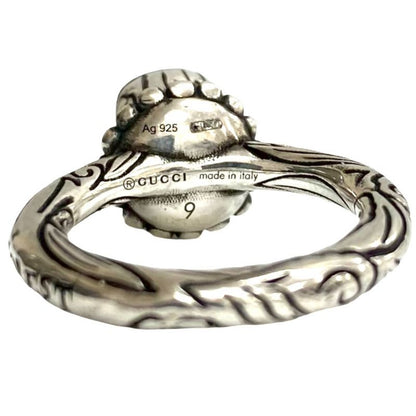 Gucci Anger Forest Eagle Head Ring Silver 925 No 9 Accessory