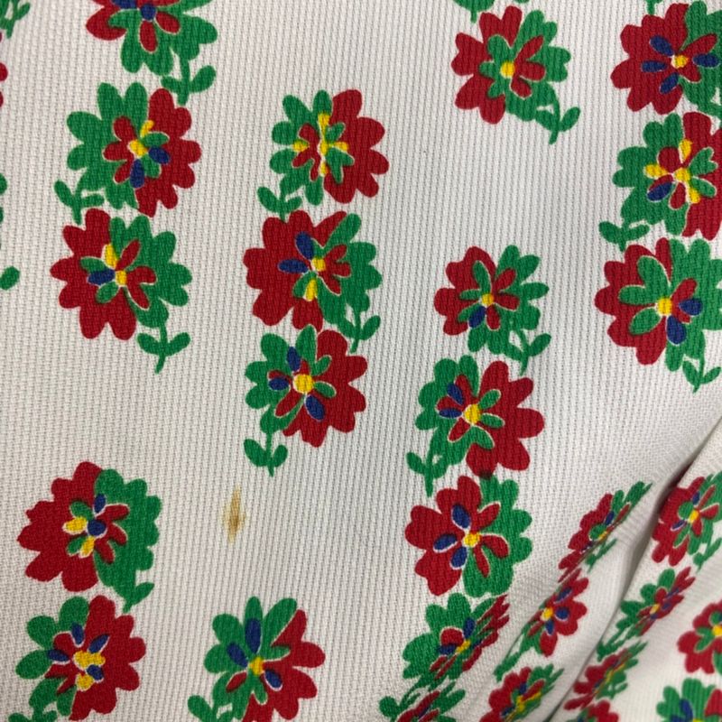 Yves Saint Laurent Flower Print Set Up Suit White 36