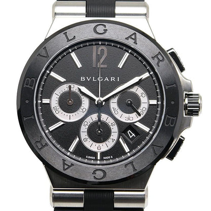 Bulgari Diagono Chronograph Dg42scch Automatic Black Dial