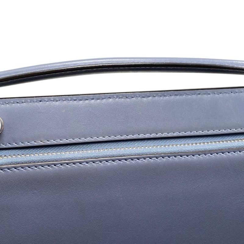 Fendi Handbag Shoulder Bag Dotcom 8bn293 Calf Leather Navy Blue Pink Beige Fendi