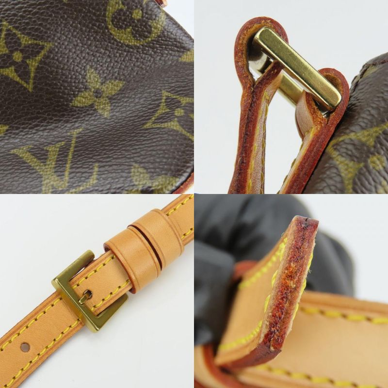 Louis Vuitton Shoulder Bag Trotter M51240 Monogram Brown Gold Hardware Pochette