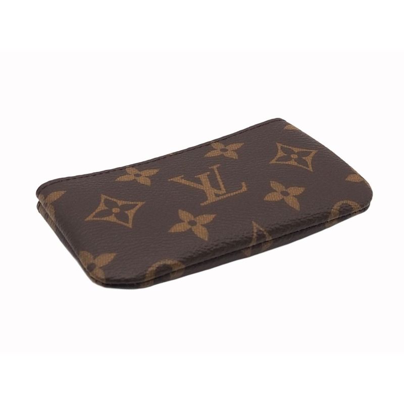 Louis Vuitton Pochette Cles Monogram Canvas Card Key Case Key Case Coin Case