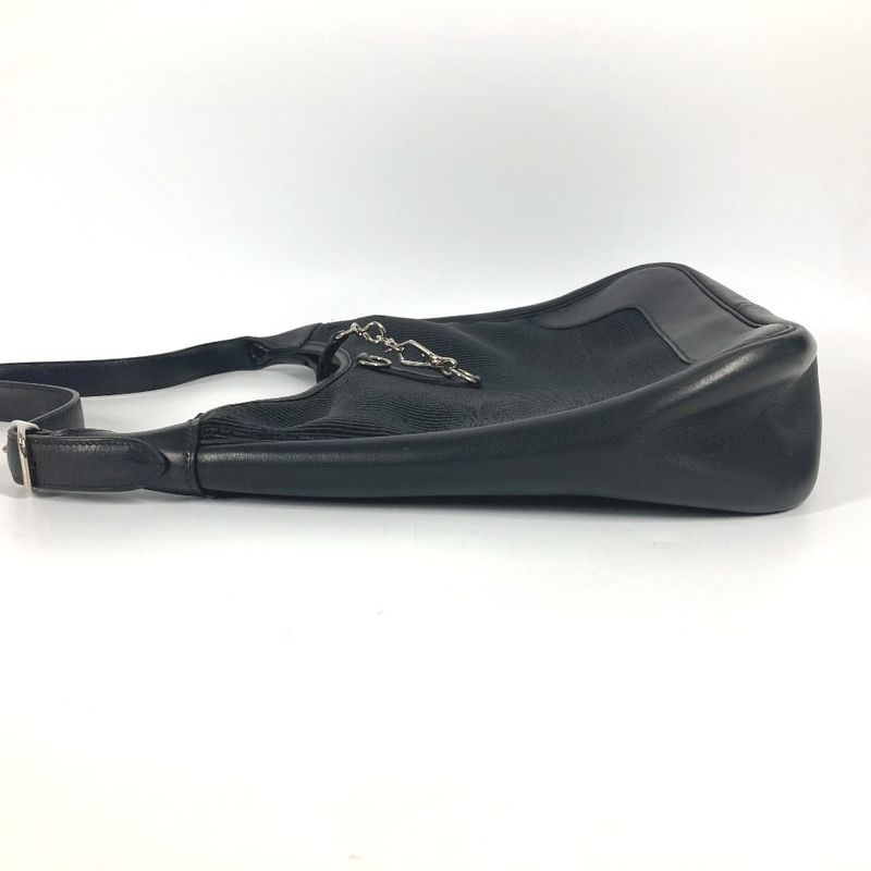 Hermes Shoulder Bag Trim 31 Trim 31 Straw Black