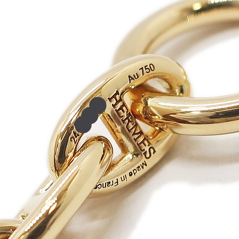 Hermes Chaine D'ancre T PM 750yg 24 Link Bracelet Very Small H218836b