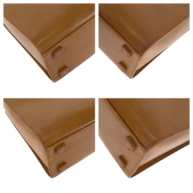 Gucci Bamboo Camel Silver Hardware Leather 002 1035 2way Handbag Tote Shoulder