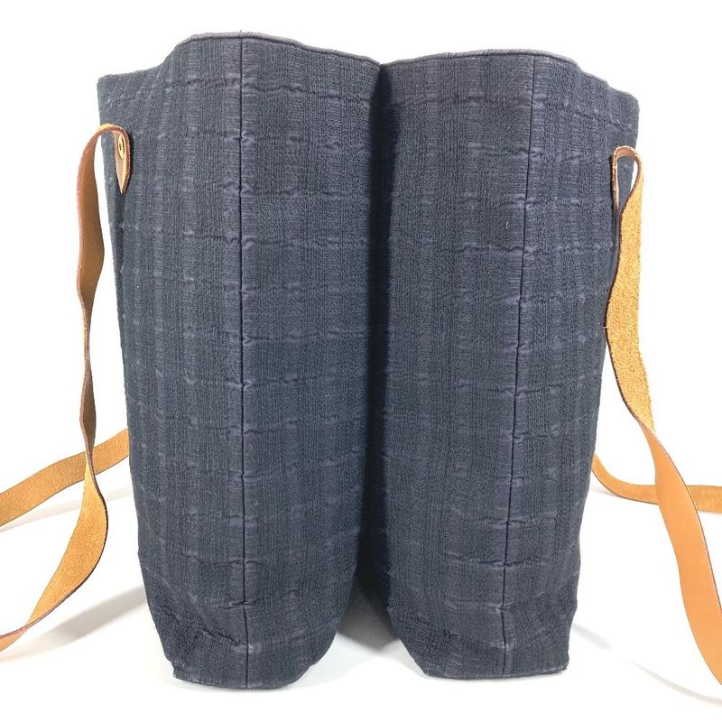 Hermes Shoulder Bag Amedava Cabas De Poche Cotton Navy