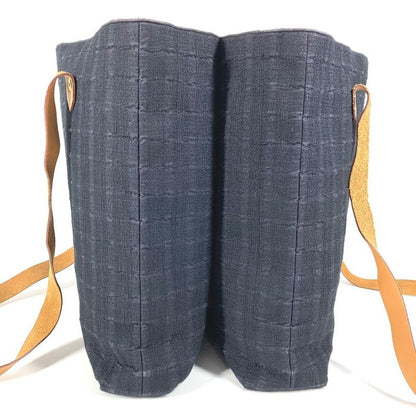 Hermes Shoulder Bag Amedava Cabas De Poche Cotton Navy