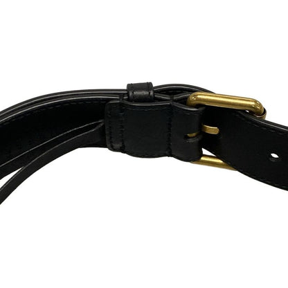 Gucci Waist Pouch GG Marmont Quilted Leather Belt Bag 476434 Black Leather