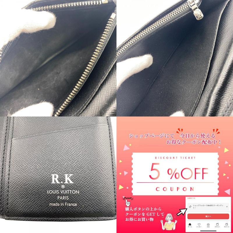 Louis Vuitton M61697 Portefeuille Brazza Monogram Eclipse Long Wallet Brand