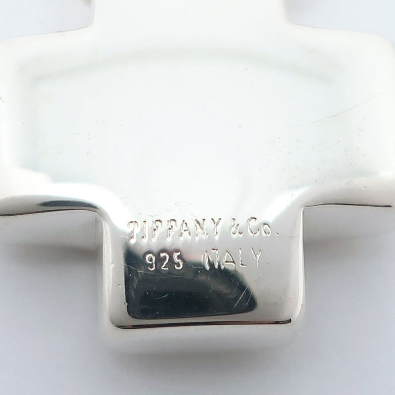 Tiffany & Co Roman Cross Ball Chain Silver 925 Ladies 13.6g Necklace