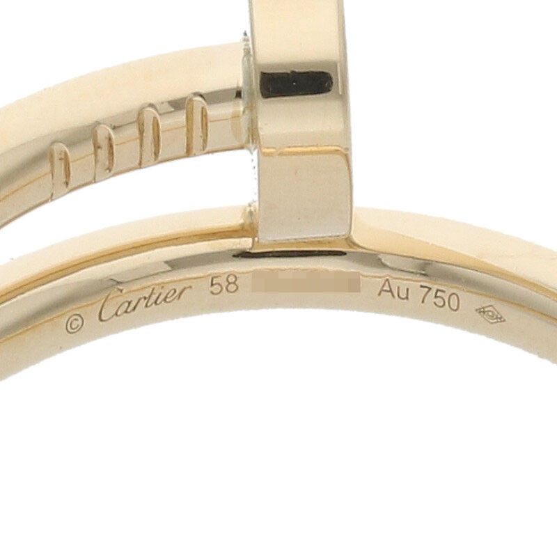 Cartier Juste UN CLOU RING Juste Un Clou 18K Yellow Goldring Men's 58 19