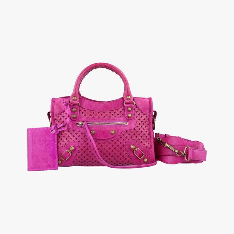 Balenciaga Mini City Pink Crumbskin 3002955260 I1669