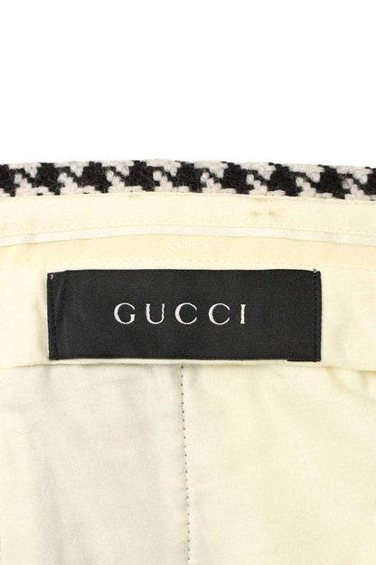 Gucci 254u08 75ckf2 Staggered Plaid Wool Long Pants Men 46